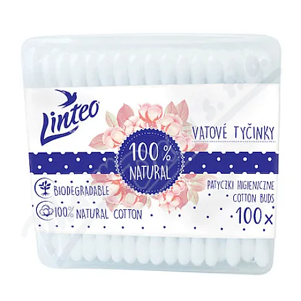 Papierowe patyczki higieniczne LINTEO pudełko 100szt