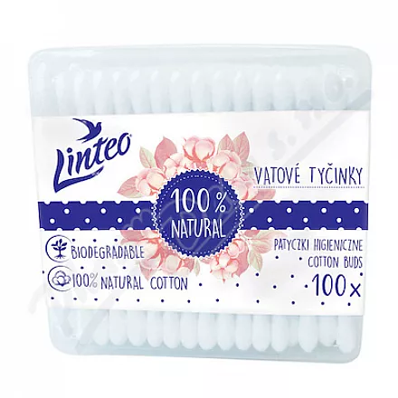 Papierowe patyczki higieniczne LINTEO pudełko 100szt