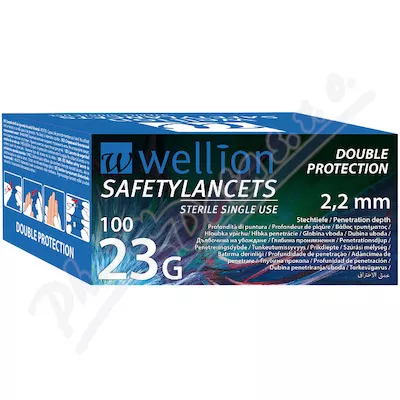 WELLION SAFETY LANCETS 23G