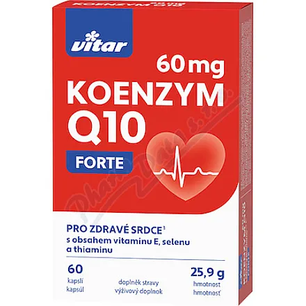 Vitar Coenzyme Q10 Forte 60 mg 60 kapsułek
