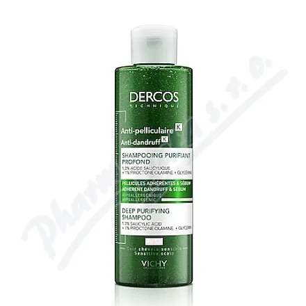 VICHY DERCOS Przeciwłupieżowy szampon peelingujący 250ml