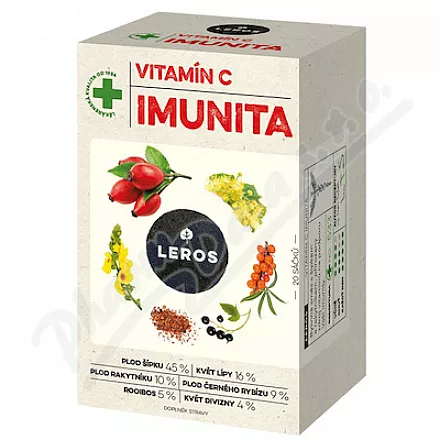 LEROS Vitamín C Imunita čaj 20x2g