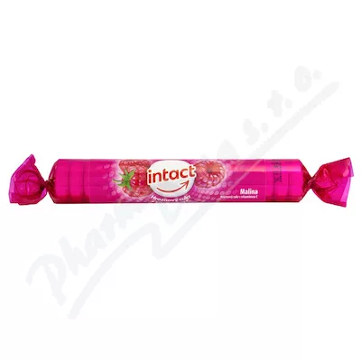 Intact hroznový cukr s vit.C malina 40g (rolička)