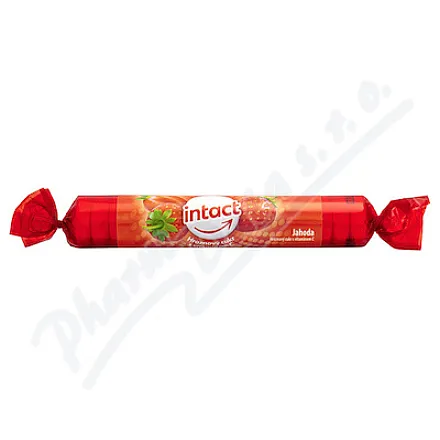 Intact hroznový cukr s vitaminem C Jahoda 40g