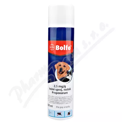 Bolfo spray 1x250ml - Veterinární přípravky a potřeby pro vaše mazlíčky.