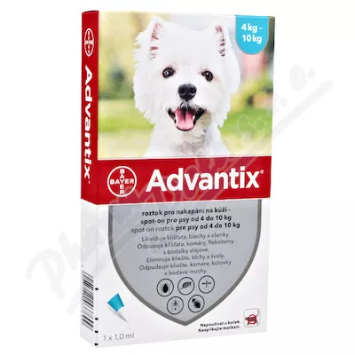 Advantix pro psy 4-10kg spot-on 4x1ml - Veterinární přípravky a potřeby pro vaše mazlíčky.