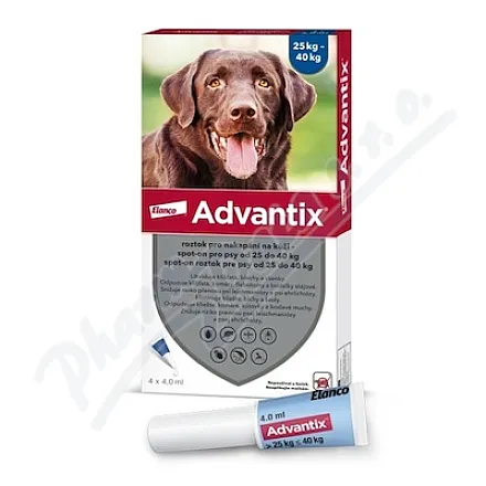 Advantix dla psów 25-40kg spot-on 4x4ml