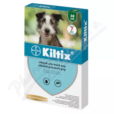 Kiltix obojek pro malé psy 38cm - Veterinární přípravky a potřeby pro vaše mazlíčky.
