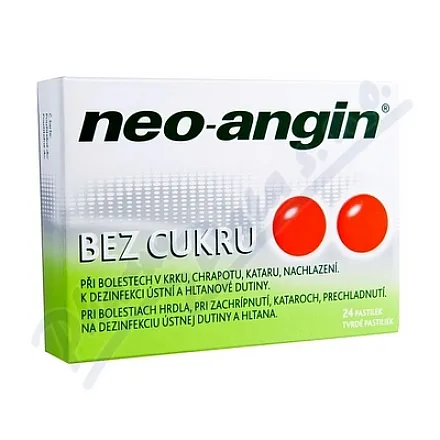 Neo-angin bez cukru 1.2mg/0.6mg/5.72mg pas.24