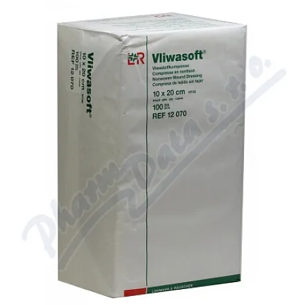 VLIWASOFT, NIESTERYLNY KOMPRES, 4 WARSTWY, 10 CM X 20 CM