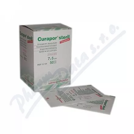 Náplast Curapor Transparent steril.7x5cm 50ks