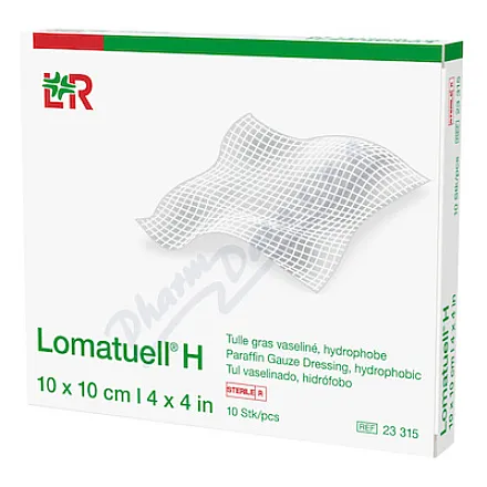 Tyl mastný Lomatuell H 10x10cm sterilní 10ks
