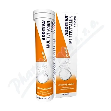 Additiva multivit.+mineral orange fizz.tbl.20