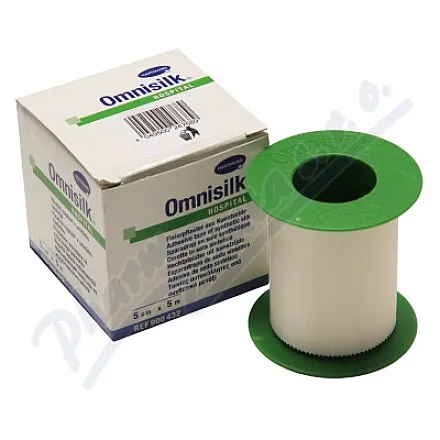 Náplast Omnisilk bílé hedvábí 5cmx5m 1ks