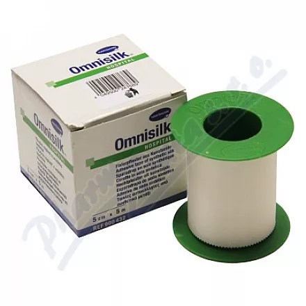 Náplast Omnisilk bílé hedvábí 5cmx5m 1ks