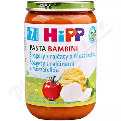 HIPP JUNIOR MENU Rajč.se špaget.a mozz.220g 6400