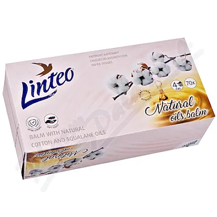 Linteo Papírové kapes.4vrstvé 70ks BOX balz+olej