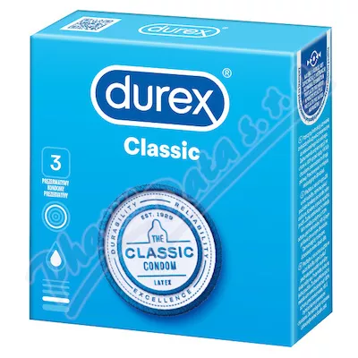 DUREX Classic prezervativ 3ks