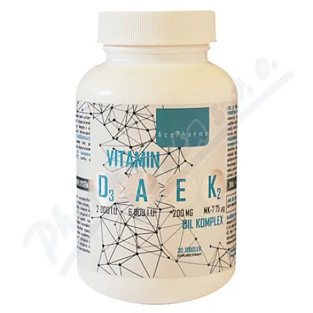 AcePharma Witamina D3-A-E-K2 kompleks olejowy tob.30