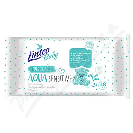 Linteo Baby Vlhčené ubrousky AQUA 48ks