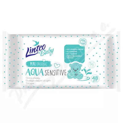 Vlhčené ubrousky LINTEO BABY AQUA 48ks