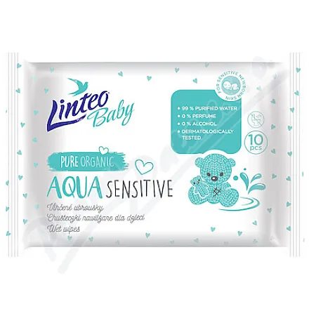 Linteo Baby Vlhčené ubrousky AQUA 10ks