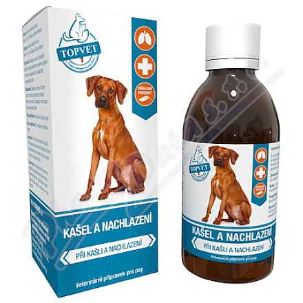 TOPVET Preparat weterynaryjny na kaszel i przeziębienie dla psów 200ml