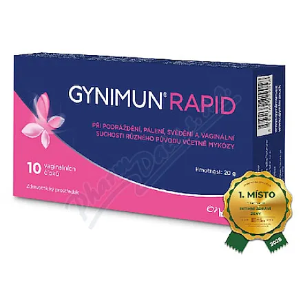 Gynimun Rapid 10 czopków dopochwowych