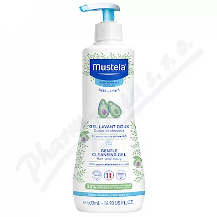 Mustela Jemný čist.tělový/vlasový gel 500ml repack