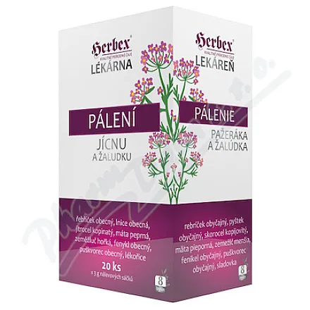 HERBEX lékárna Pálení jícnu a žaludku n.s.20x3g