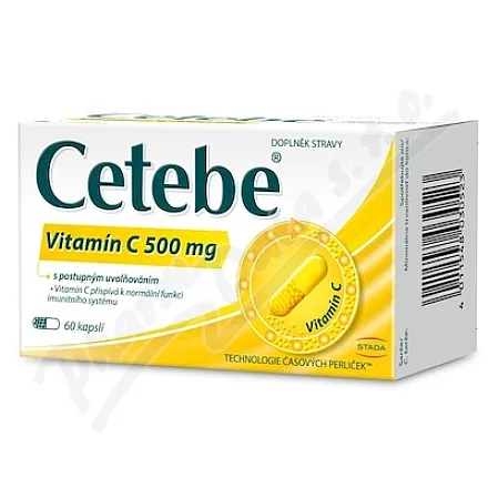 Cetebe Vitamín C 500mg cps.60
