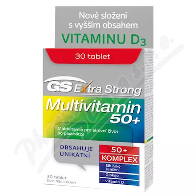 GS Extra Strong Multivitamin 50+ tbl.30 ČR/SK