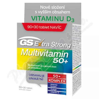 GS Extra Strong Multivitamin 50+ tbl.90+30 ČR/SK