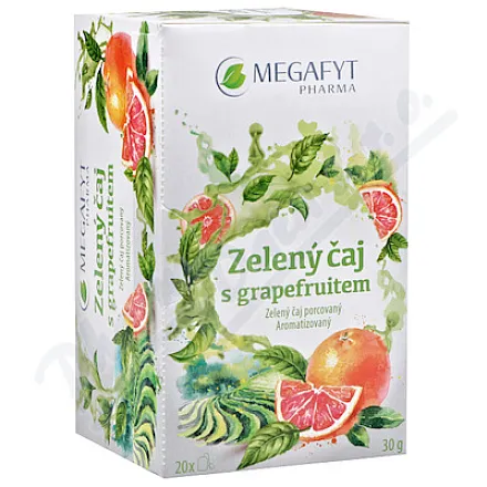 Megafyt Zielona herbata z grejpfrutem 20x1,5g