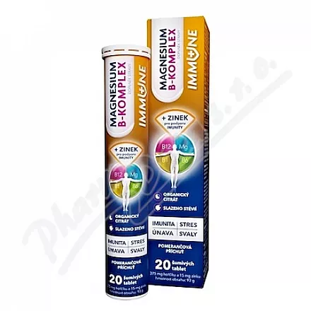 Magnez B-complex IMMUNE 20 tabletek musujących