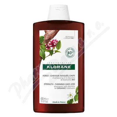 KLORANE Šampon chinin a BIO protěží alpská 400ml - vlasová péče,péče o vlasy,