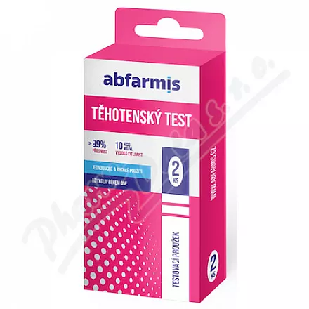 Abfarmis Test ciążowy 10mIU/ml pasek 2szt.
