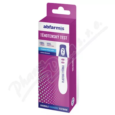 Abfarmis Těhotenský test 10mIU/ml tyčinka 2ks
