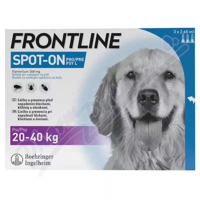 Frontline Spot On Dog 20-40kg pipeta 3x2.68ml