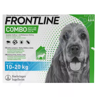 Frontline Combo Spot on Dog 10-20kg pipet.3x1.34ml