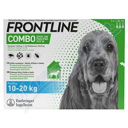 Frontline Combo Spot on Dog 10-20kg pipeta 3x1,34ml