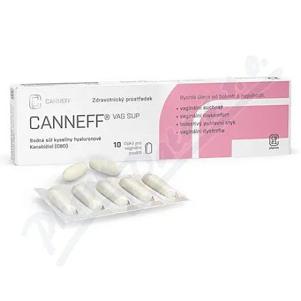 CANNEFF VAG SUP vaginální čípky 10ks