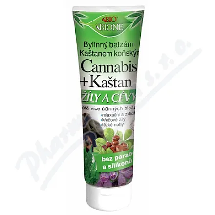 BIONE Cannabis+Chestnut Zioła na żyły i naczynia krwionośne.bal.200ml