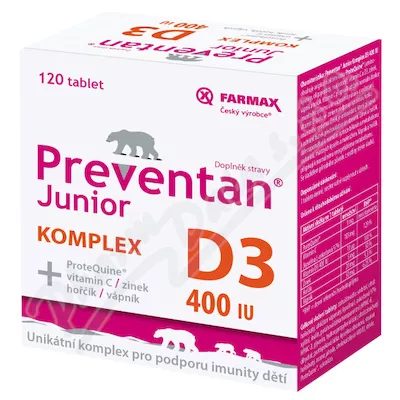 Preventan Junior Komplex D3 400IU tbl.120