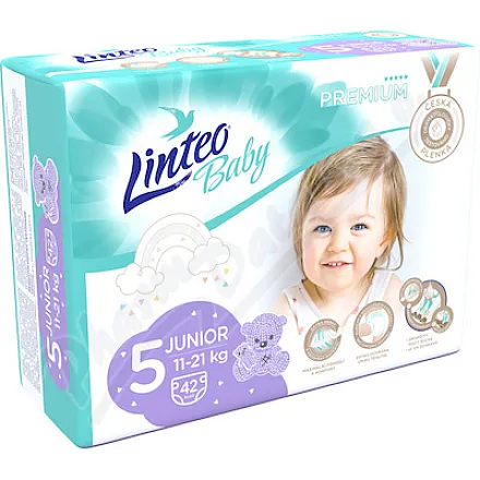 Linteo Baby Pieluchy dla dzieci PREM.JUNIOR 5 11–21 kg 42 szt.