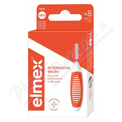 Elmex mezizubní kartáčky mix 0.4mm-0.7mm 8ks