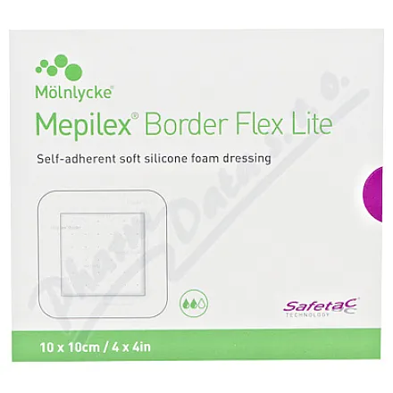 Mepilex Border Flex Lite pěn.sam.krytí 10x10cm 5ks