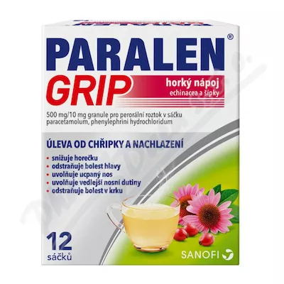 PARALEN GRIP HORKÝ NÁPOJ ECHINACEA A ŠÍPKY