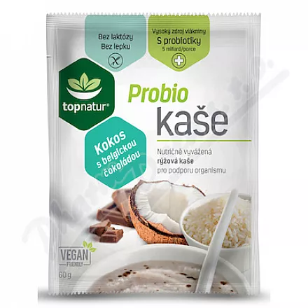 Topnatur Probio kaše kokos-belgická čokoláda 60g