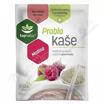 Topnatur Probio rýžová kaše malina 60g